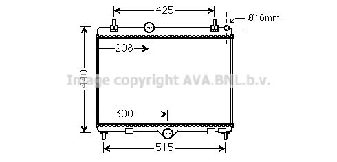 AVA QUALITY COOLING Радиатор, охлаждение двигателя PE2358